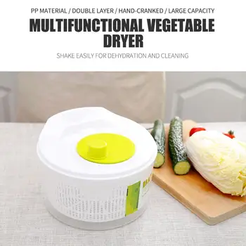 

Drain Basket Vegetable Dryer Durable Foldable Green White PP Round Kitchen Tool Strainer Vegetable Washing Basket
