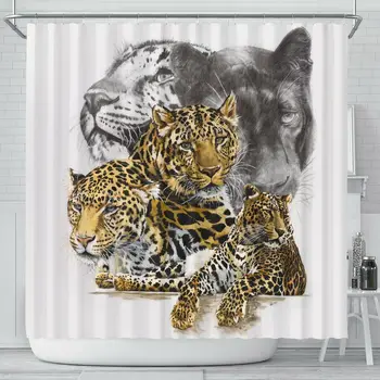 

Elusive Leopard Shower Curtain Bathroom Decor