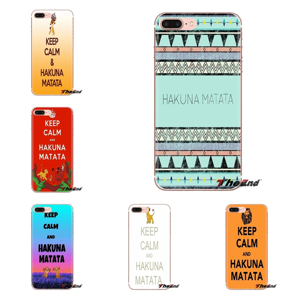 Keep calm и Hakuna Matata для Xiaomi Redmi 4 3 3S Pro mi 4i 4C 5 5s Max Note 2 Чехол корпуса телефона |