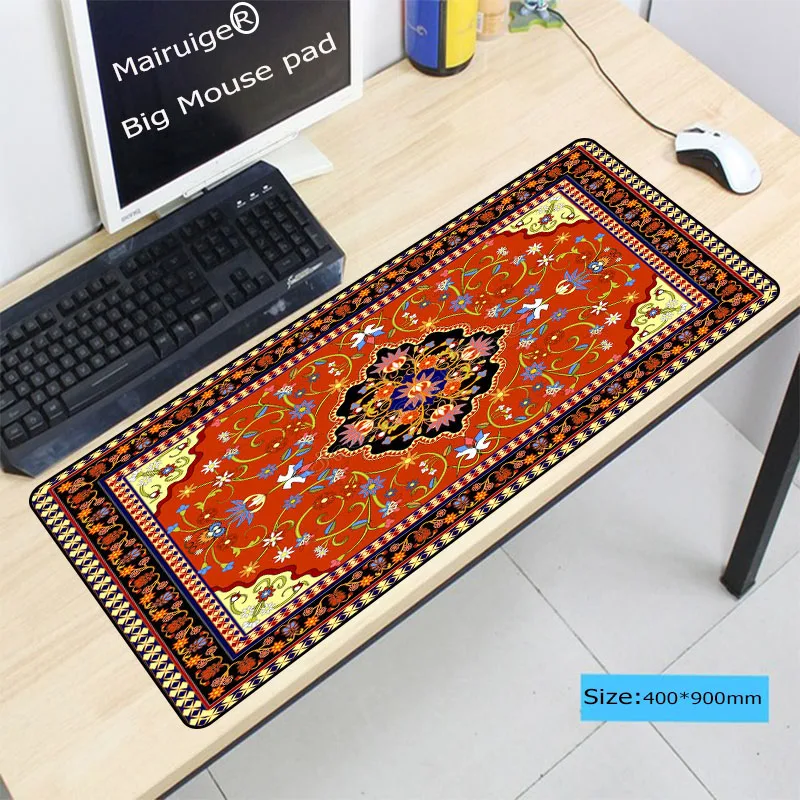  Persian Carpet Large Gaming Mouse Pad Locking Edge Keyboard Mouse Mat Gaming Grande Mousepad for CS