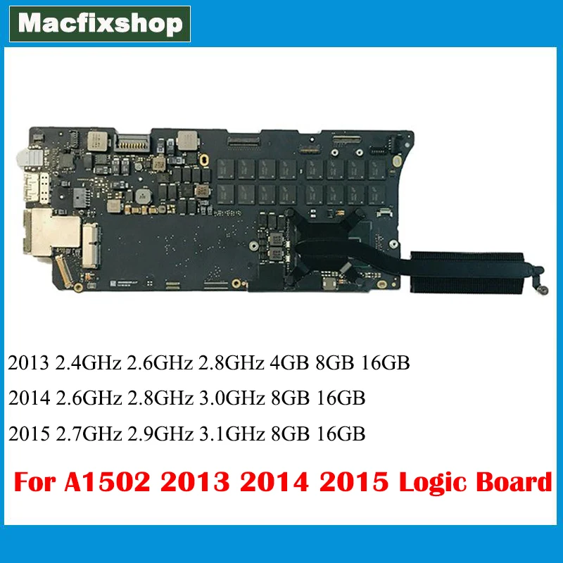 Scheda Logica A1502 820-3536-A 2013 2014 820-3476-A 2015 820-4924-A Per Scheda Madre Macbook Pro 13 "A1502 2.4Ghz 2.6Ghz 2.8Ghz