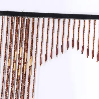 

New Fashion Curtain Wooden Door Curtains beads Blinds Handmade Decorative Fly Screen Room Divider home Bedroom Living Room hotel