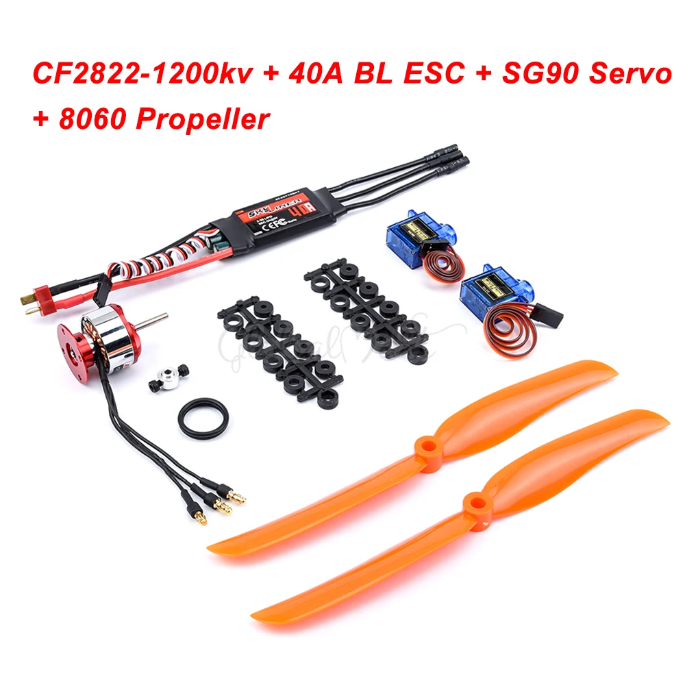 Skylinker 30A / 40A BLheli ESC + CF2822 1200kv бесщеточный двигатель SG90 Micro Servo 8060 Пропеллер для РУ