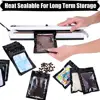 100PCS Laser Thicken Plastic Aluminum Foil Ziper Lock Packaging Bag  Resealable Jewelry Necklace Bracelet Storage Pouch Food Bag 5
