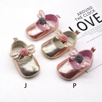 

Baby Princess Shoes Cute Wings Fur Ball Baby Casual Sneakers Soft Bottom Breathable Toddler Shoes Infant First Walker