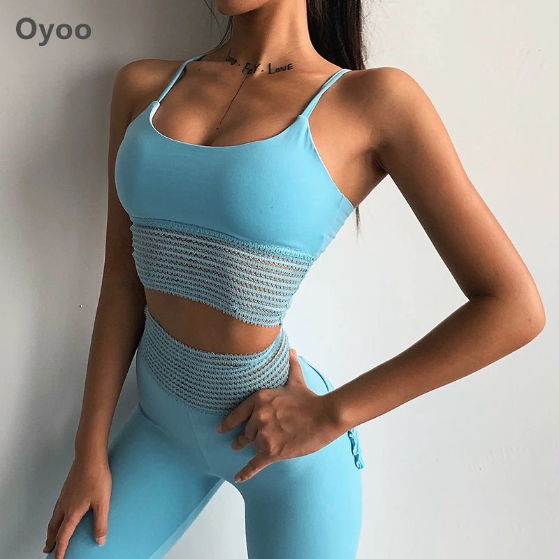 Женский спортивный костюм Oyoo розовый комплект из 2 предметов для йоги в стиле