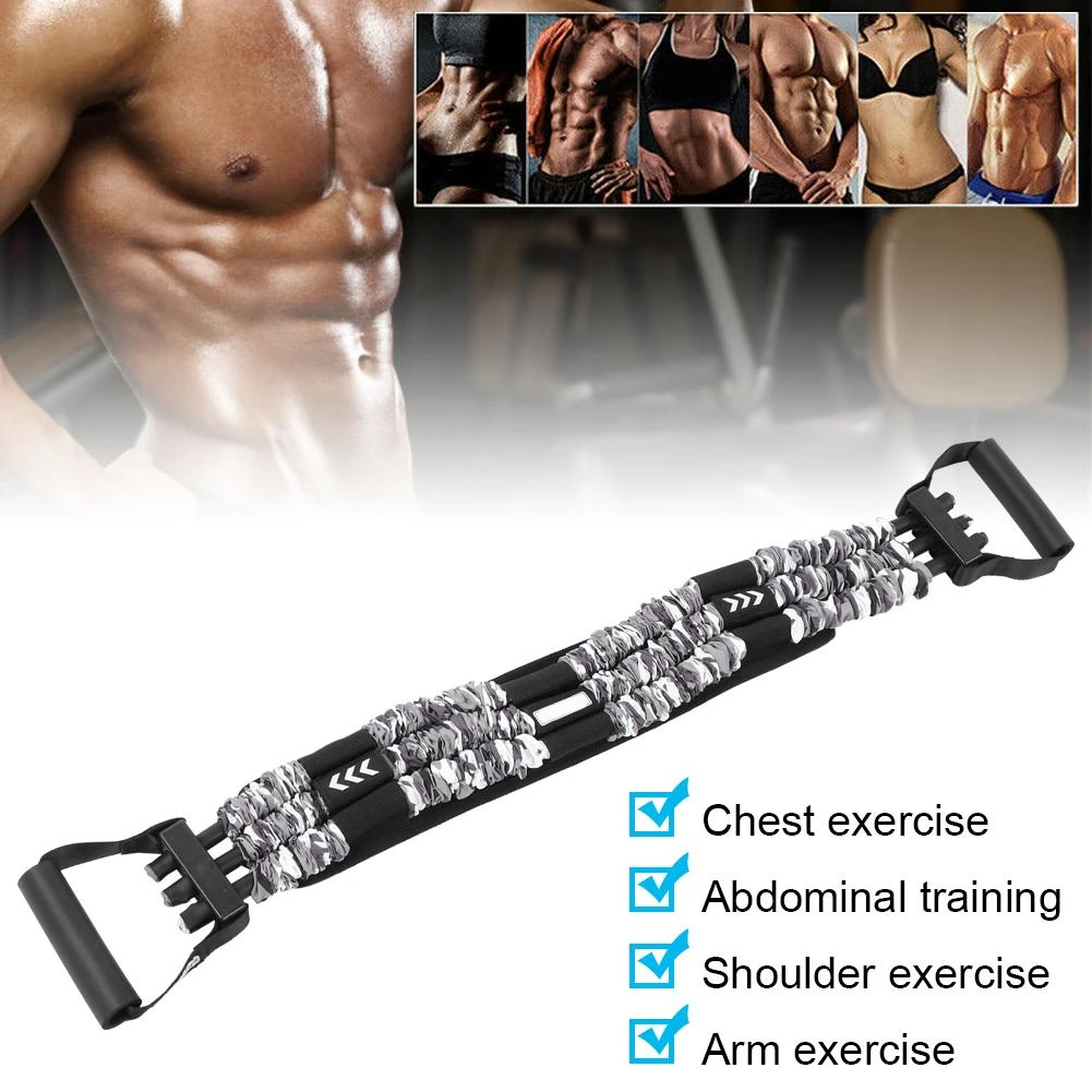 Push Up Resistance Band Bench Press Removable Chest Muscle Builder Arm