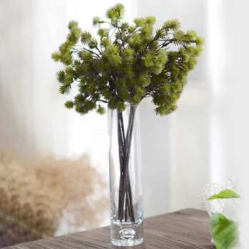 

1PC Mini Artificial Spruce Branches Green Pine Needle for Wedding Christmas Decoration DIY Craft Gift Xmas Tree Decor Fake Plant