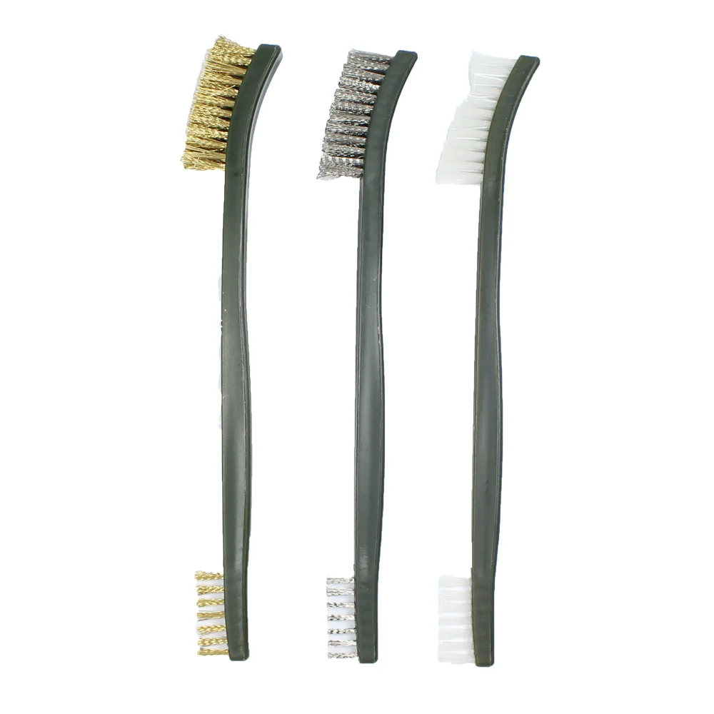3pcs Set Brush Gun Cleaning Kit Airsoft For Hand Gun Hunting Tactical Shortgun Rifle Cleaning Tool