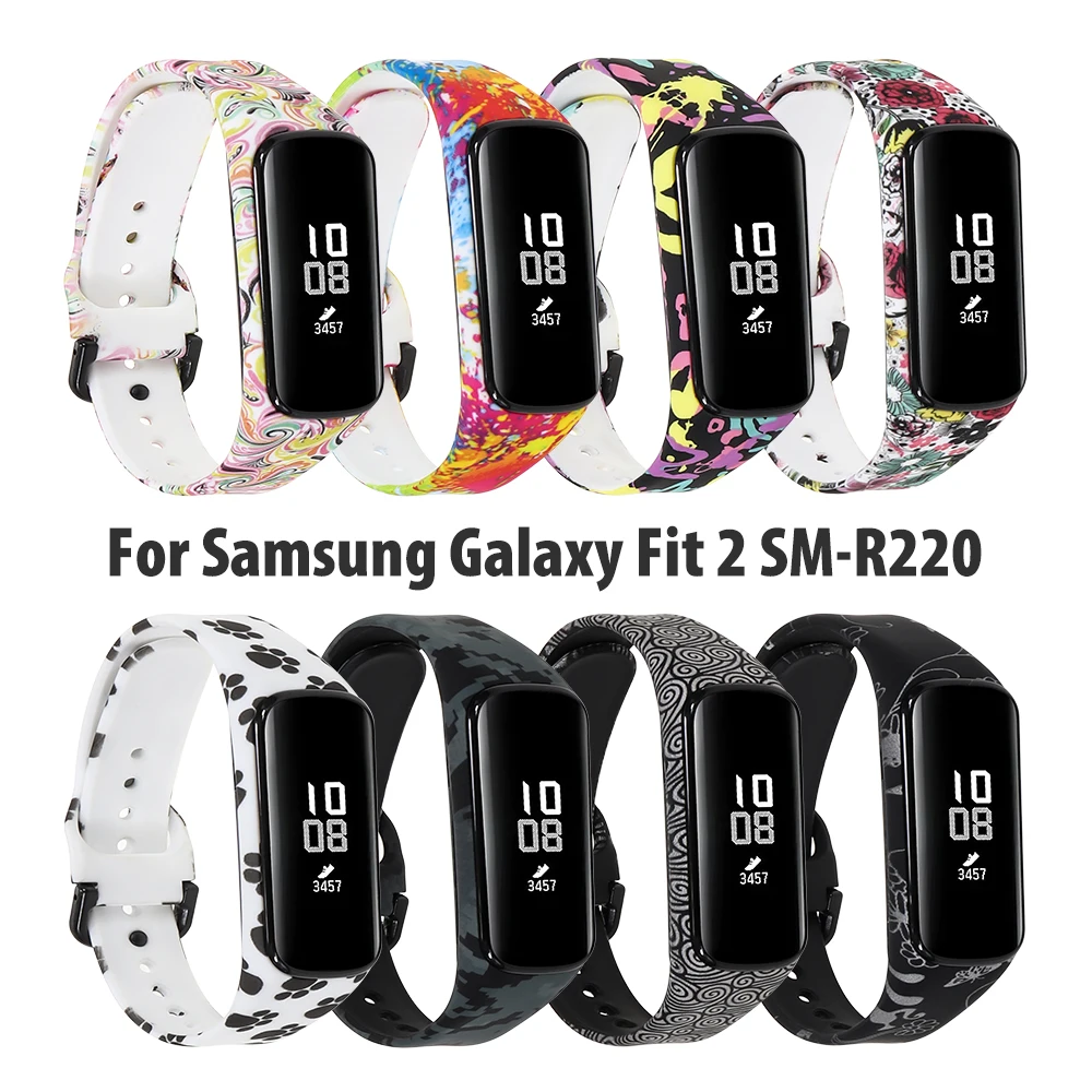 

Sport Silicone Replacement Band Strap for Samsung Galaxy Fit 2 SM-R220 Wristband Bracelet Accessory for Galaxy Fit 2 Correa