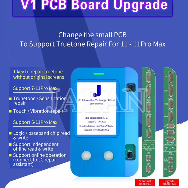 

NEW JC V1 Upgrade PCB Board 11 11Pro Pro Max light Sensor True Tone recovery programmer repair for iPhone X 8 8p plus XS MAX