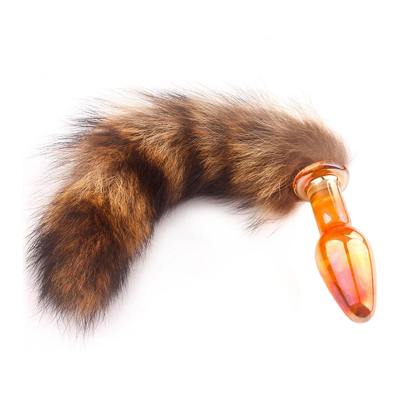 Anal Plug Crystal Butt Sexy Fox Tail Smooth Fur Erotic Female Gay Couples Flirting Adult Toys for Women | Красота и здоровье