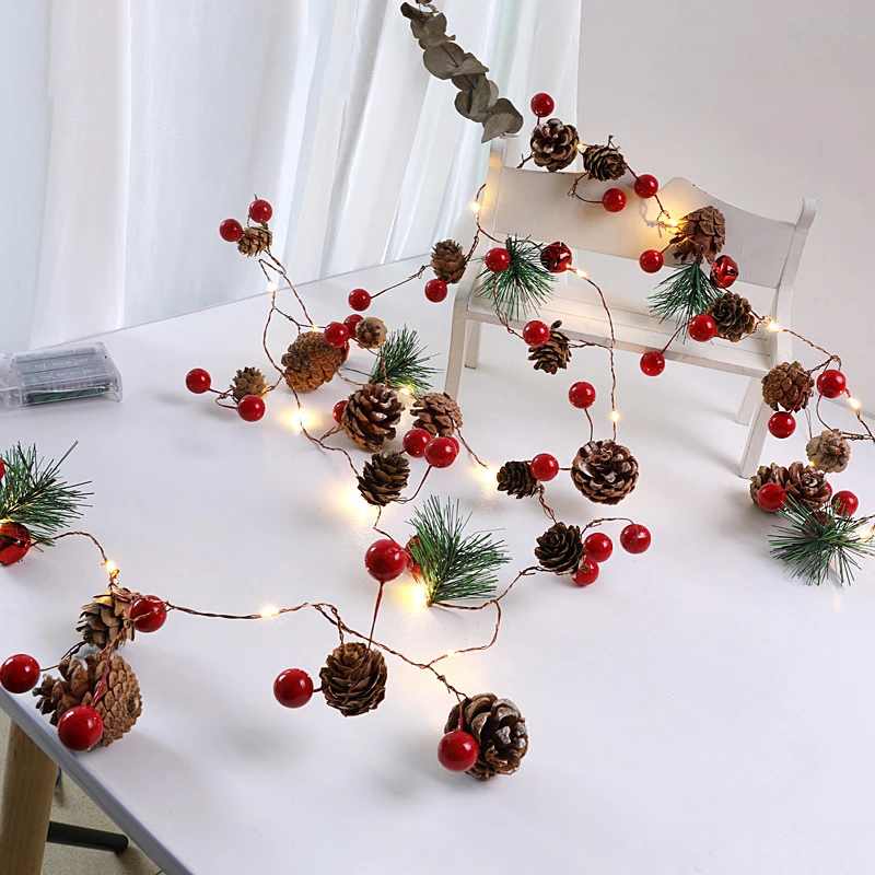 

1PC 2M Christmas LED String Lights 20 LEDs Battery Powered Lamp Holiday New Year Christmas Decorations Lamp
