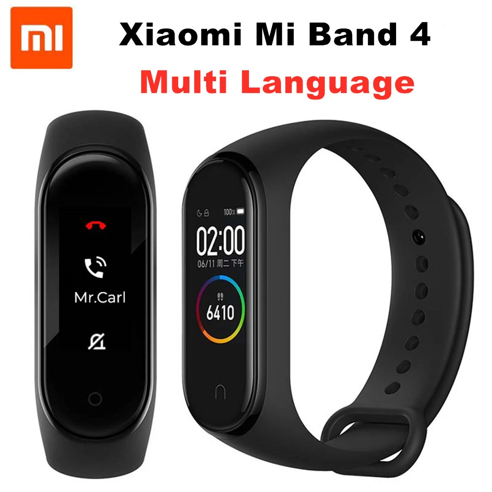 Xiaomi pulsera inteligente Mi Band 4 NFC, accesorio de pulsera resistente  al agua hasta 50m con Bluetooth 0,95, pantalla a todo Color AMOLED de 5,0  pulgadas y 120x240|Pulseras inteligentes| - AliExpress