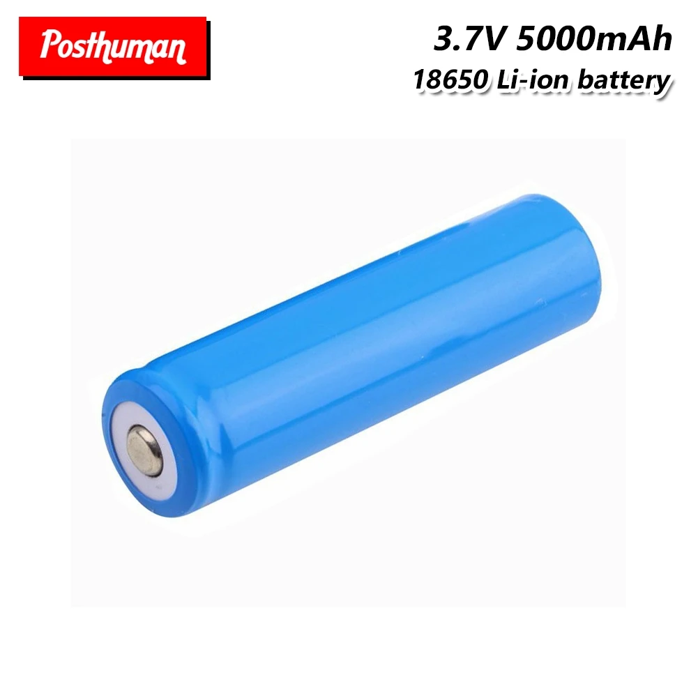 Защищенный 18650 перезаряжаемый литиевый аккумулятор Li-po 5000mAh 3,7 V литий-ионный аккумулятор для электронной сигареты фонарик