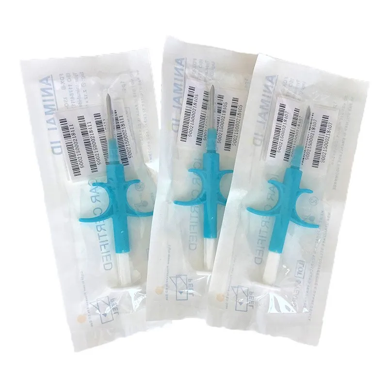 

Free shipping 200pcs FDX-B 1.25x7mm Rfid Veterinary Transponder Syringe for animals/pet microchips EM4305