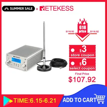 

Retekess TR502 For Drive-in Church 15W FM Transmitter Wireless Broadcast Stereo Station Long Range Transmitter Drive-in Cinemas