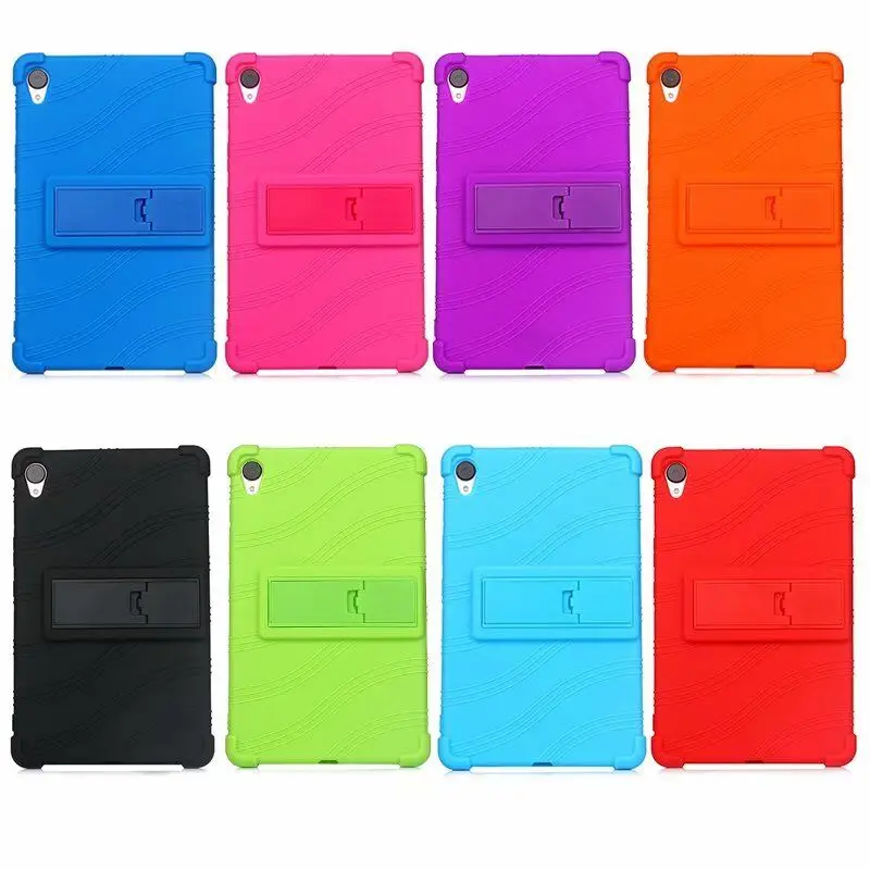 Мягкий силиконовый чехол с откидной ножкой-подставкой резиновый для Huawei Mediapad M6 8 4