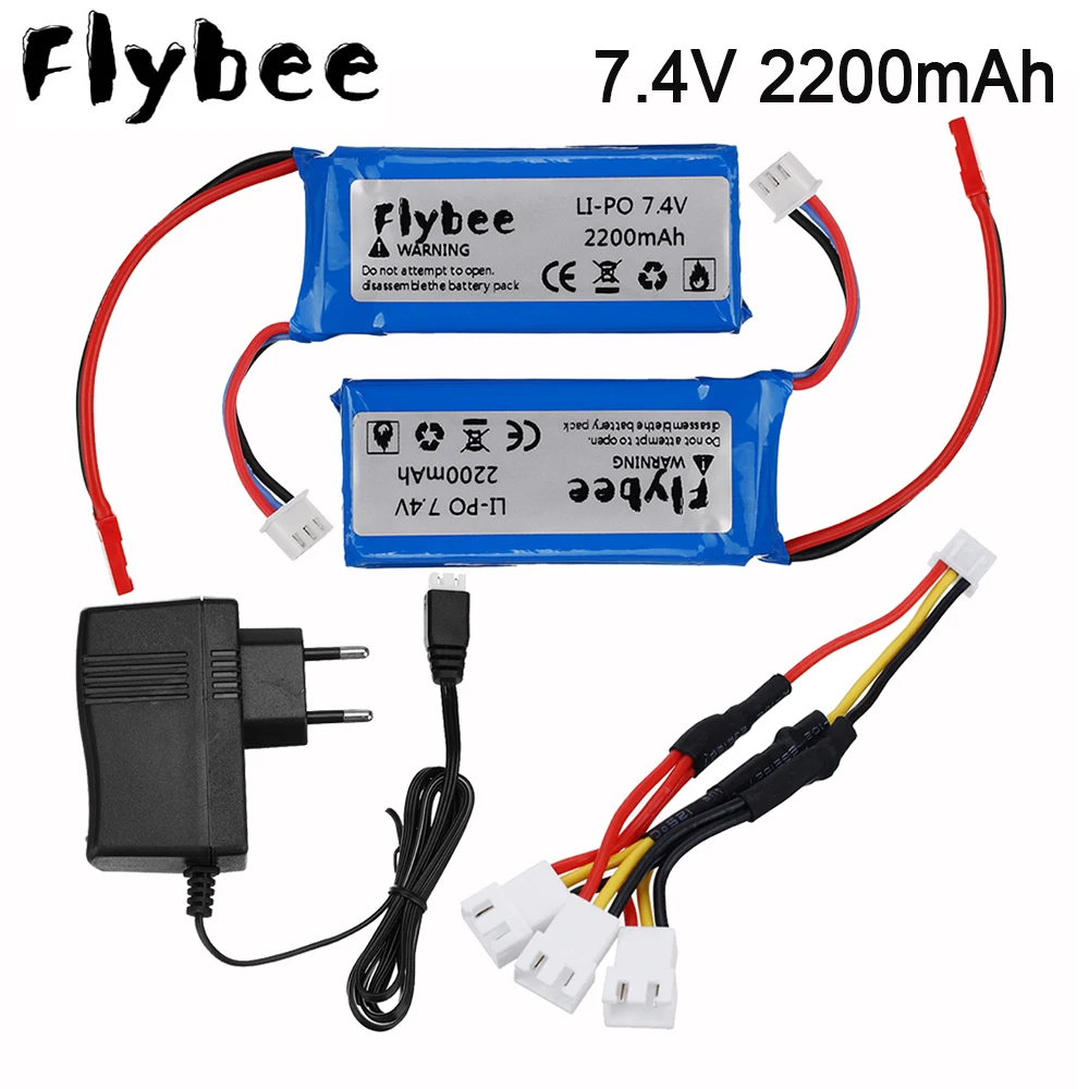Аккумулятор Lipo 7 4 в 2500 мА · ч для автомобиля 12428 12423 RC В с зарядным устройством Syma X8C