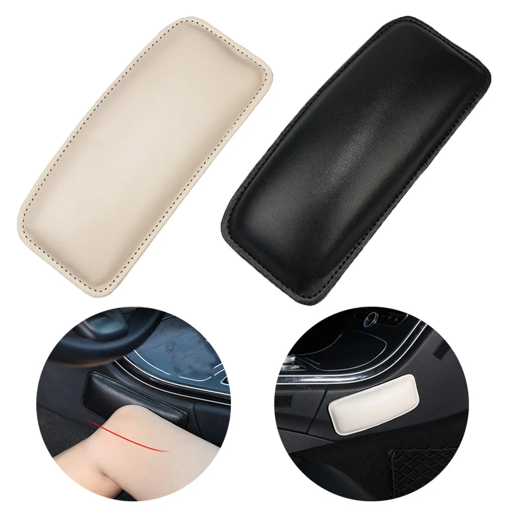 Mejor vendedor  Rodillera de cuero Universal para coche, cojín de Interior cómodo, cojín elástico de espuma viscoelástica, almohadilla de pierna de apoyo para los muslos, accesorios para coche kblbq95k0