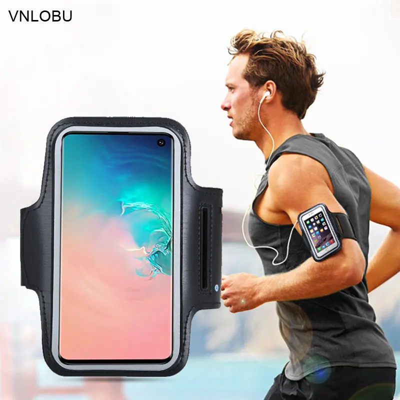 Bajo costo Funda para el brazo para correr y hacer deporte, para Samsung A21S A31 A51 A71 A41 M21 A50 S10 Note 10 Lite S20 Plus S21 Ultra EN1AW6o0a