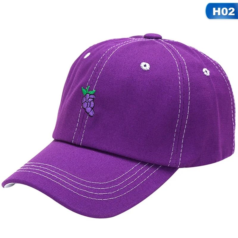 2 Summer Women Fruit Embroidered Golf Hat Adjustable Baseball Cap Accessories Gorro Hombre Verano - Цвет: 2