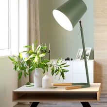 LukLoy Скандинавский современный стол в стиле минимализм лампа для спальни прикроватная лампа для учебы светодиодный поворотный Настольный светильник светодиодный светильник для обучения глаз настольная лампа