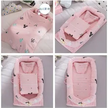 Дышащая и гипоаллергенная портативная кроватка Динозавр Детский шезлонг хлопок портативная кроватка для спальни/путешествия