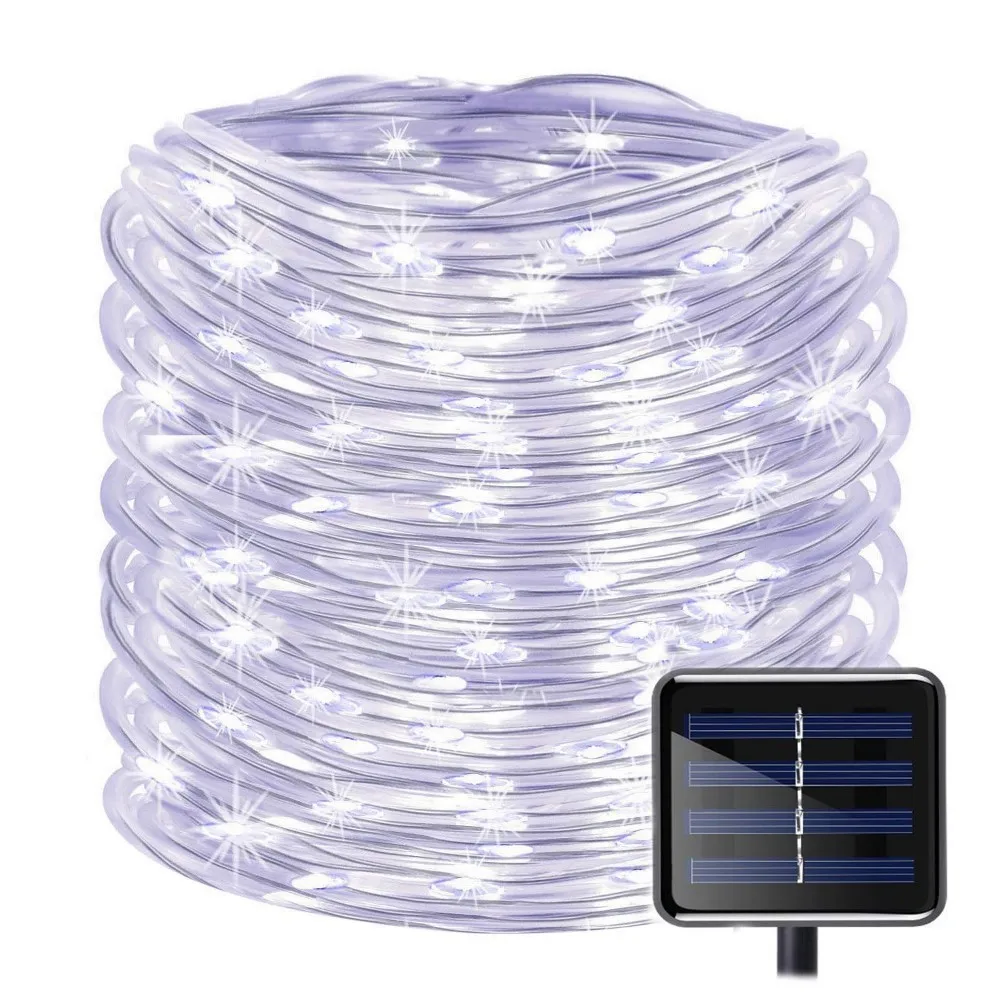 8 Mode LED Outdoor Solar Lamps LEDs Solar String Lights Fairy Holiday Christmas Party Garlands Solar Garden Waterproof Lights
