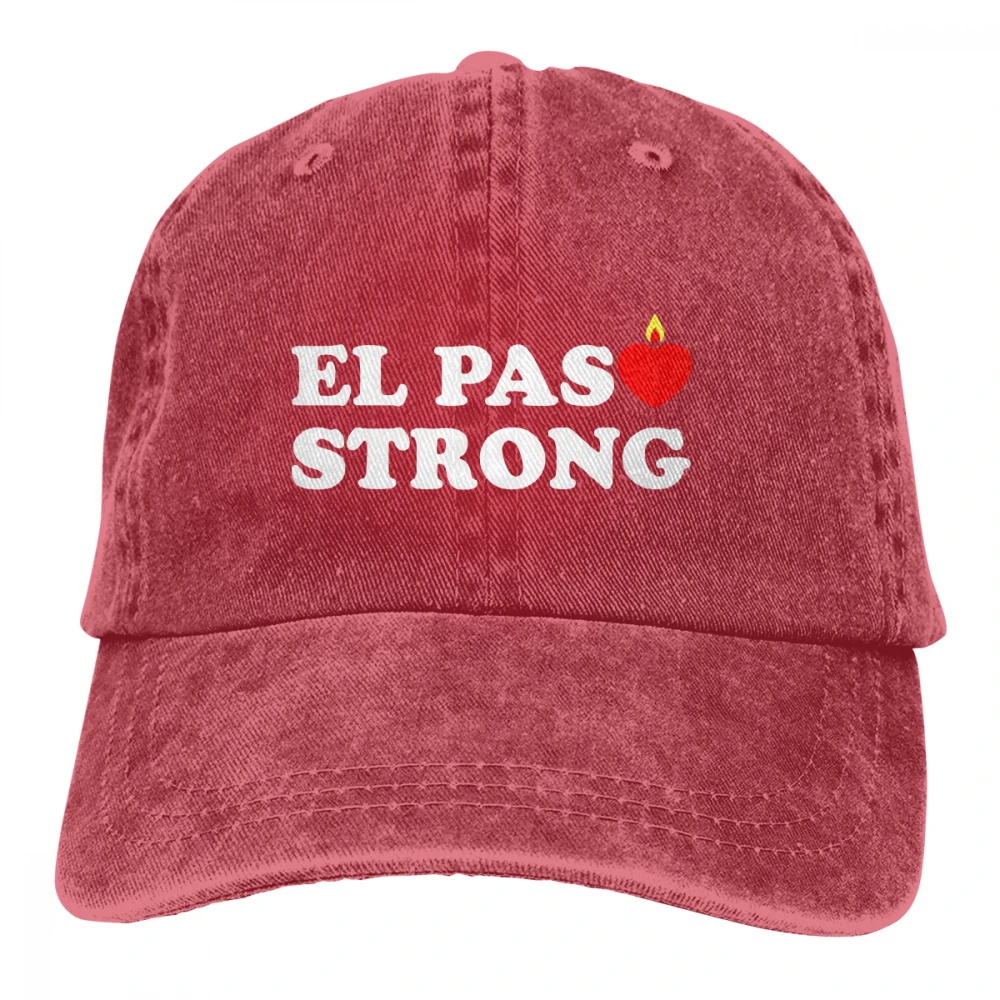 EL Paso сильная Свеча «сердце» Casquette черные унисекс Мужские Женские джинсовые бейсболка с ремешком кепки Регулируемая шляпа для гольфа папа