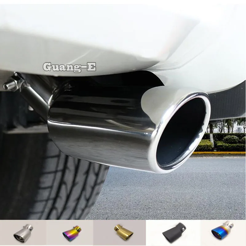 

For Subaru XV 2012 2013 2014 2015 2016 2017 Car Styling Cover Muffler End Stainless Steel Tail Pipe Dedicate Outlet Exhaust