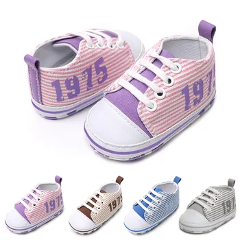 

New Canvas Classic Sports Sneakers Newborn Baby Boys Girls First Walkers Shoes Infant Toddler Soft Sole Anti-slip Baby Shoes