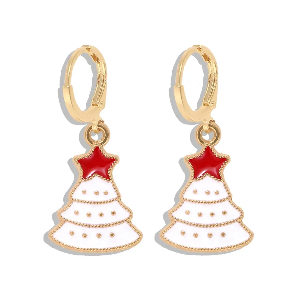 Серьги-капли с бусинами в виде Санта-Клауса для женщин, Boho, ручная работа, бусины, милый снеговик, массивные серьги, Висячие ювелирные изделия