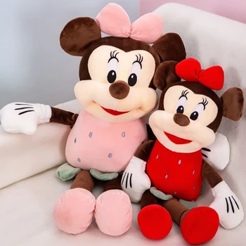

Disney Mickey Mouse Minnie plush toy baby stuffed toys kids Plush doll gift room decor cartoon cuddle pillow THM001