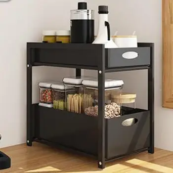 

Kitchen Sink Storage Rack, Floor Type Shelf, Multi-functional Double-layer Toilet, Iron Cabinet Storage Rack