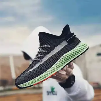

Hip Hop Spring Summer Fashion Fly Weave Sneakers Lighted Breathable Men Casual Shoes Jogging Tenis Masculino Sneaker
