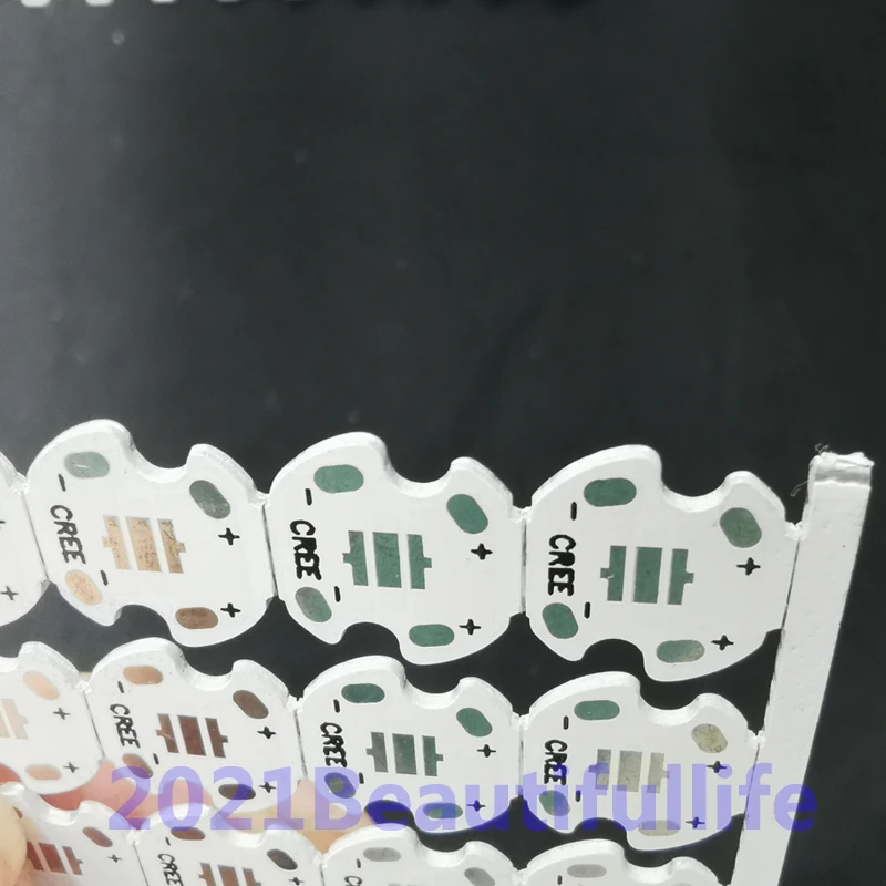 14mm Aluminum Substrate Cree XPE/XTE/XPG 3535 High Power LED Light PCB Board