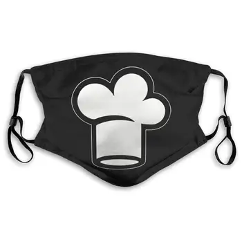 

Chef's Hat Unisex Anti-Pollution Mask Dust Mask with Filter Mask Black