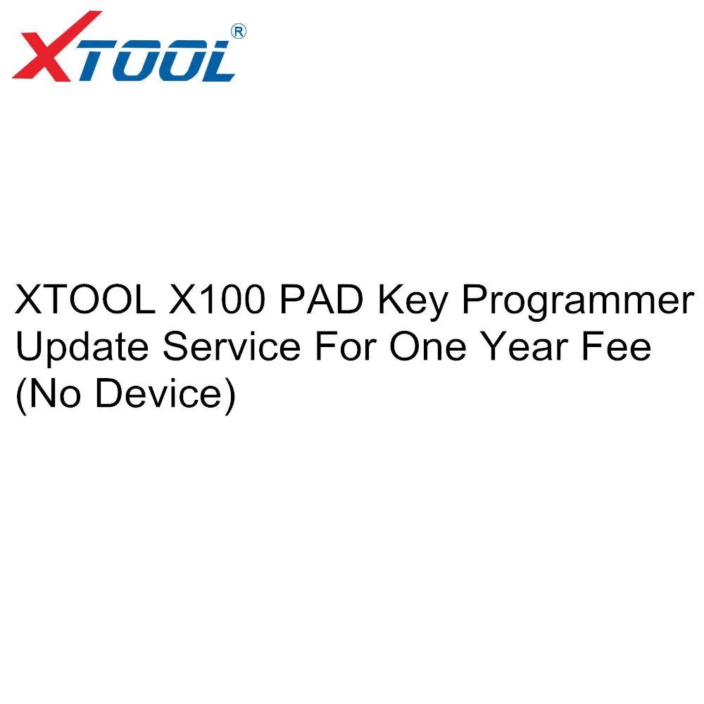Программатор ключей XTOOL X100 PAD обновление на один год (без