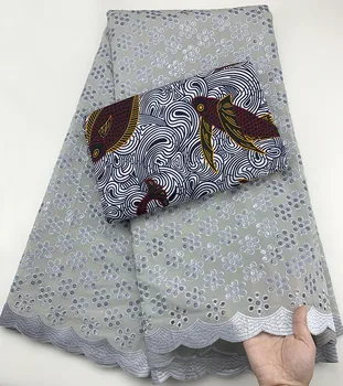 

African Lace Fabrics Swiss Voile Lace In Switzerland High Quality wax Nigerian Embroidered Lace Fabric For Woman Dress