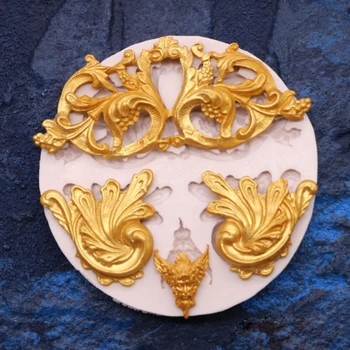 

New European-style Embossed Silicone Mold Fondant Cakes Decorating Tool Molds Sugarcraft Chocolate Baking Tool For Cake Gumpaste