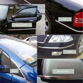 

Silver Anti-collision strip Scratch resistant Accessories Auto Exterior
