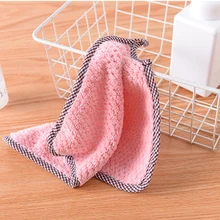 1PCS Kitchen Cleaning Cloths Absorbent Non-stick Oil Dish Household Kitchen Accessories Cleaning Cloths for Washing Dishes