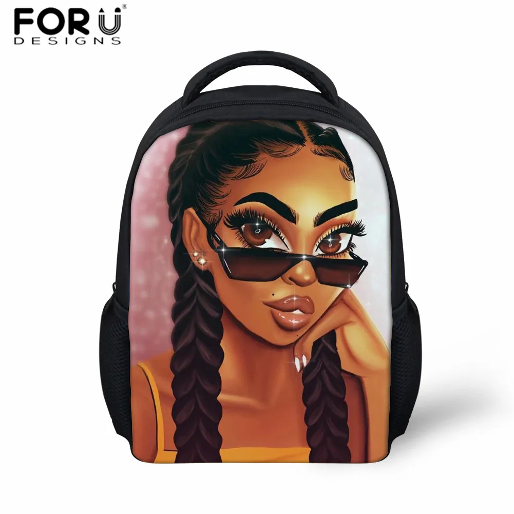 Z5017F FORUDESIGNS/школьные сумки, милые африканские принты принцессы, сумка для детей, для детского сада, для маленьких девочек, рюкзак, детские школьные сумки - Цвет: Z5017F