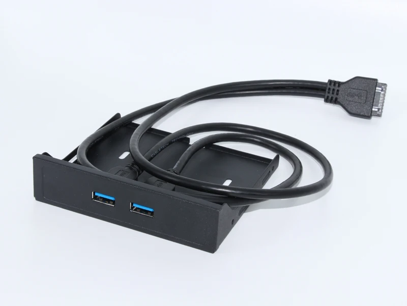 QINDIAN 20Pin 2 Порты и разъёмы USB 3,0 концентратор USB3.0 спереди Панель кабель адаптер металлическое Крепление для стационарного персонального компьютера 3,5 дюймов дисковод гибких дисков отсека для жестких дисков, Новинка
