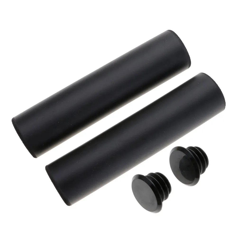 1 Pair Black Мягкий Поролоновый силиконовый губчатый руль для велосипеда, рукоятка для горного велосипеда Bmx, сверхлегкая рукоятка с высокой плотностью, противоскользящие детали для велосипеда - Цвет: 1 Pair Black
