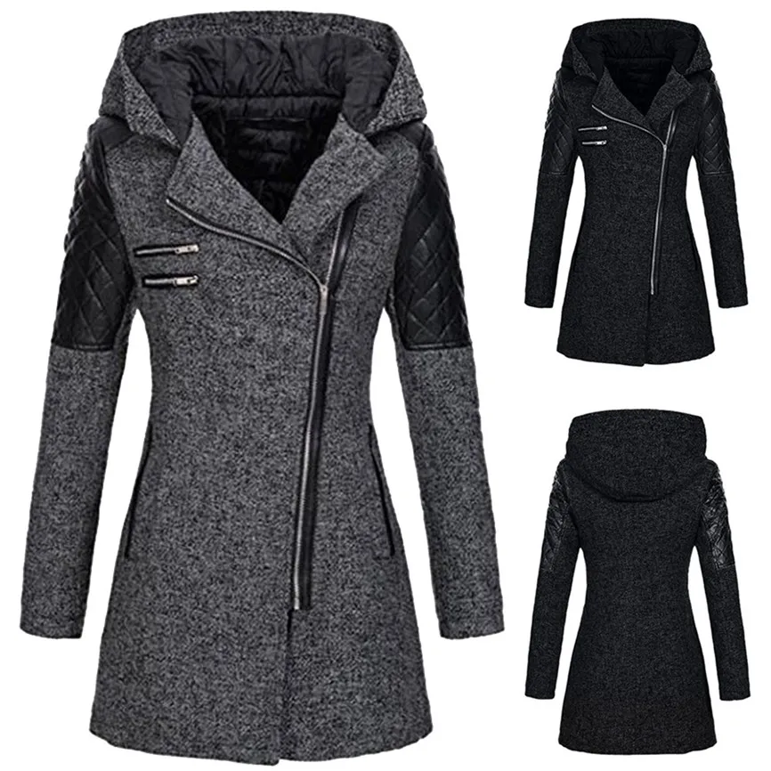 Женские куртки с капюшоном зимняя теплая тонкая куртка винтажная Толстая парка пальто верхняя одежда пальто на молнии ветровка женская верхняя одежда