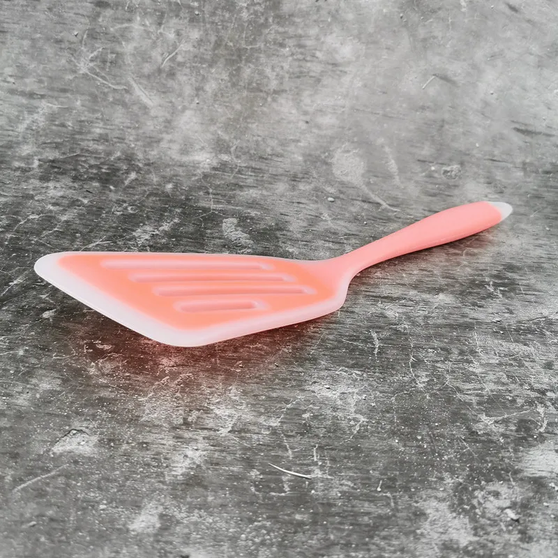 Silica Gel Integrated Extended Stir-fry Shovel Non-stick Pan Silica Gel Chinese Shovel Pan Spatula Kitchen Accessories Cooking