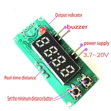 Ultrasonic ranging digital display module detection distance alarm single chip microcomputer high precision buzzer Ultrasonic ranging digital display module detection distance alarm single chip microcomputer high precision buzzer