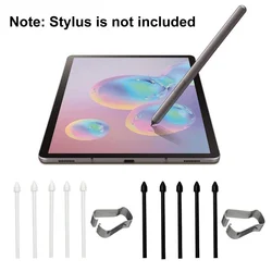 Caneta pontos stylus s 5 peças, para samsung galaxy tab s6 s7 galaxy note 10 20 substituição caneta acessórios para desenho
